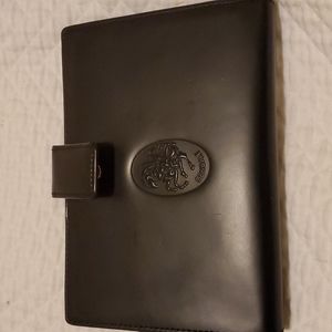 Leonardo cenbale Italy black genuine leather wallet.